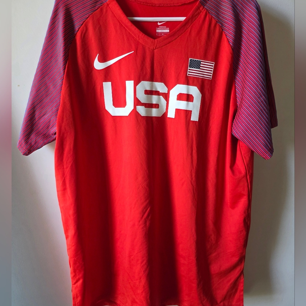 Nike Better World USA National Team Dri-Fit Jersey Mens L Olympics